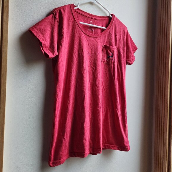 Cuffy's Cape Cod Red American Classic Scoop Neck T-Shirt Size Large - Picture 3 of 16